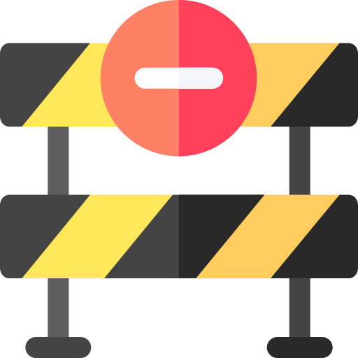 Roadblock Basic Rounded Flat icon