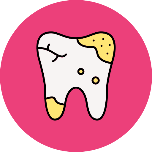 虫歯 Generic color lineal-color icon
