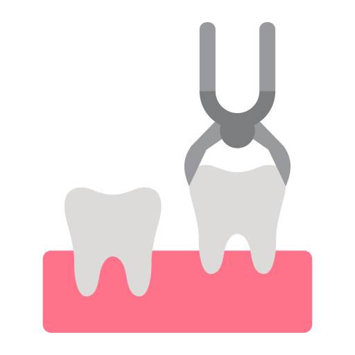 estrazione di un dente Generic color fill icona