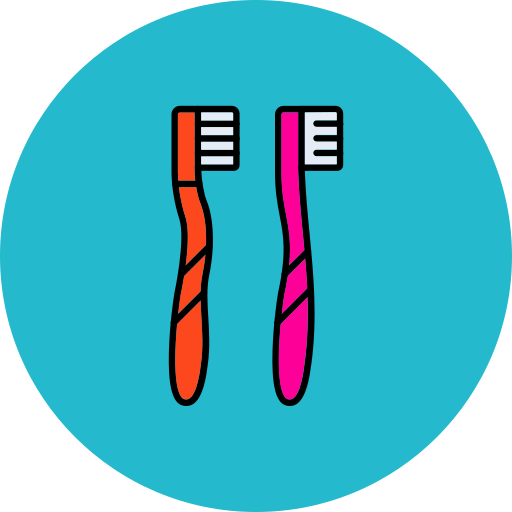 Toothbrushes Generic color lineal-color icon