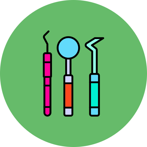 herramientas de dentista Generic color lineal-color icono