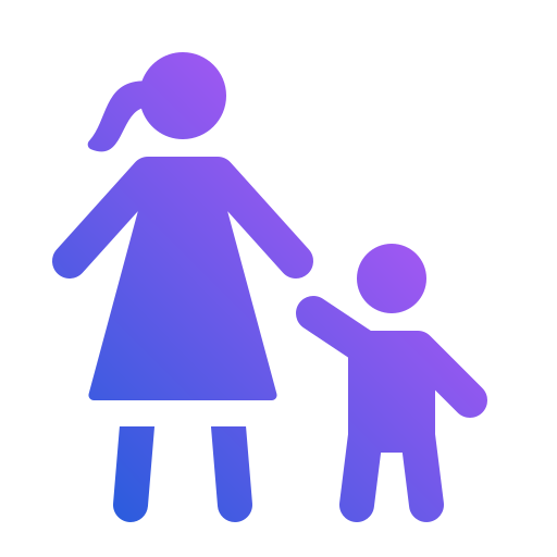 Mother and son Generic gradient fill icon