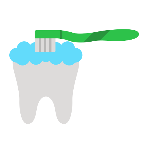 Чистка зубов Generic color fill иконка