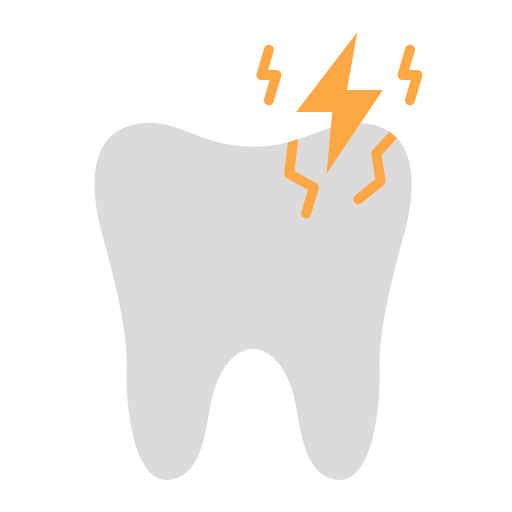 ból zęba Generic color fill ikona