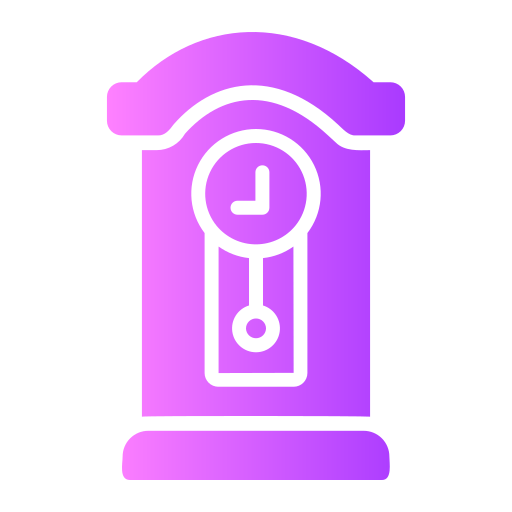 Часы с кукушкой Generic gradient fill иконка