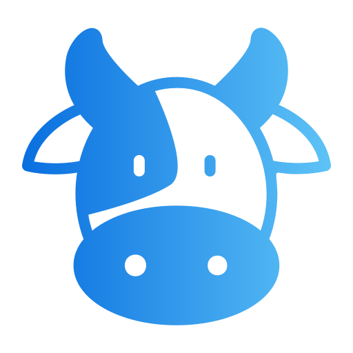 vaca Generic gradient fill icono