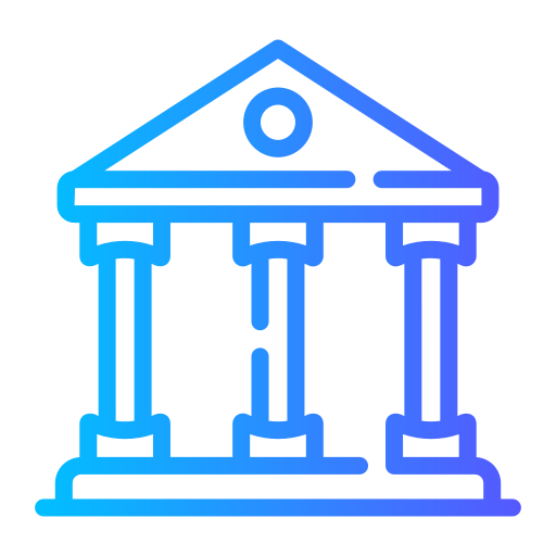 bank Generic gradient outline icoon