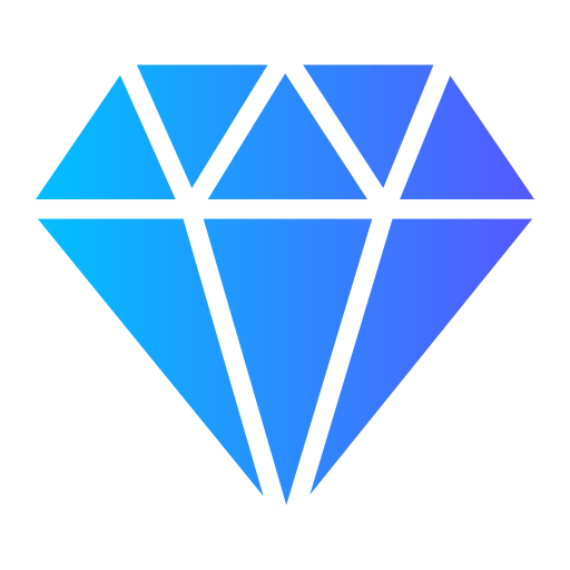 Diamond Generic gradient fill icon