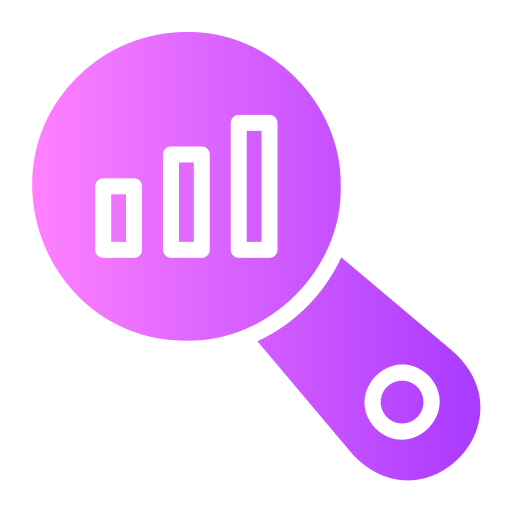 Search analysis Generic gradient fill icon