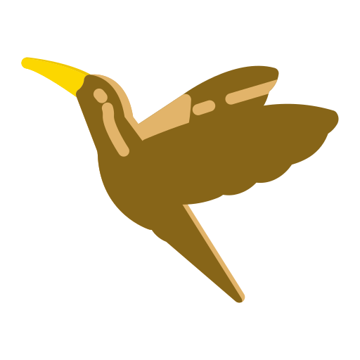 uccello Generic color fill icona