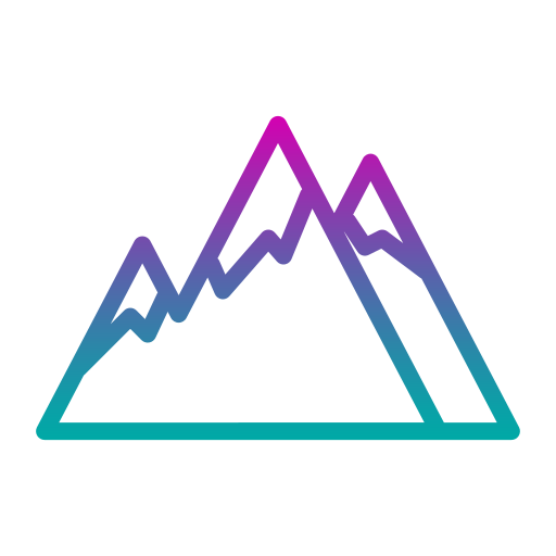 montaña Generic gradient outline icono