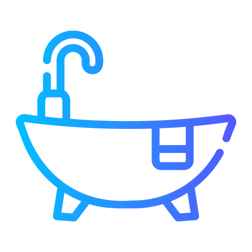 vasca da bagno Generic gradient outline icona