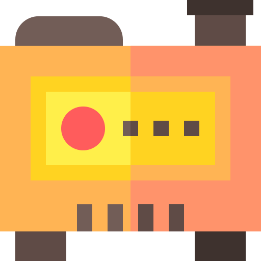 Generator Basic Straight Flat icon