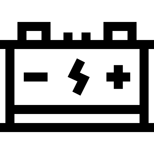 batterie Basic Straight Lineal Icône