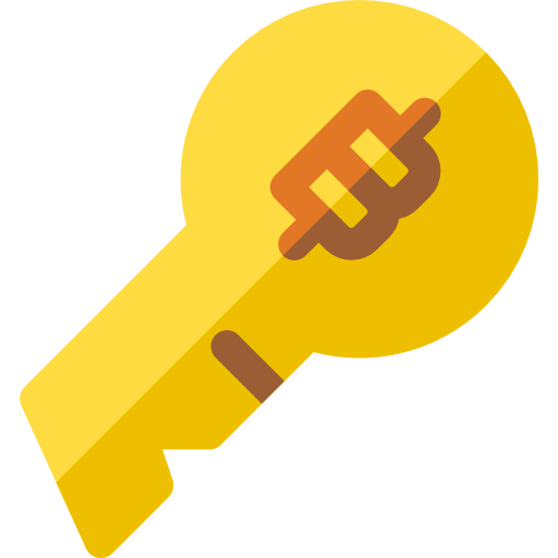 Key Basic Rounded Flat icon