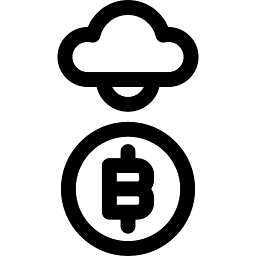Биткойн Basic Rounded Lineal иконка