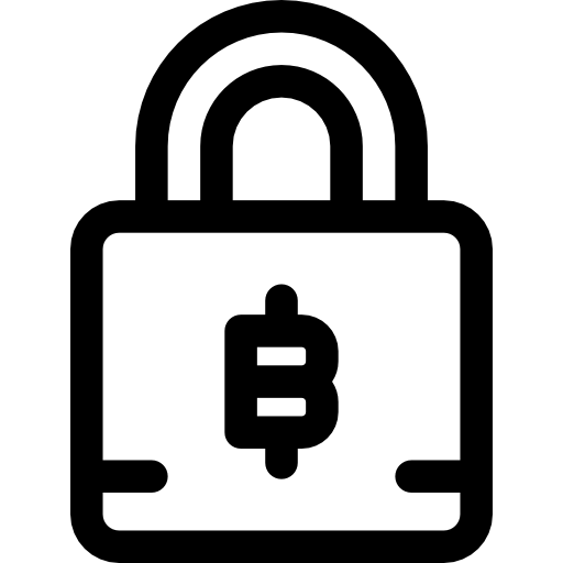kłódka Basic Rounded Lineal ikona