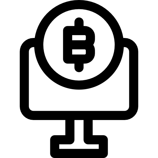 bitcoin Basic Rounded Lineal Icône