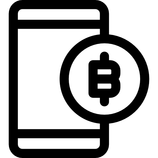Биткойн Basic Rounded Lineal иконка