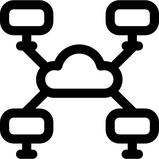 회로망 Basic Rounded Lineal icon