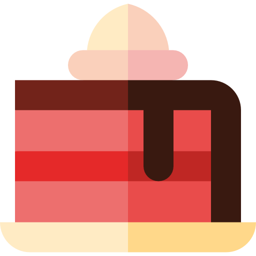 stück kuchen Basic Straight Flat icon