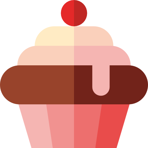 カップケーキ Basic Straight Flat icon