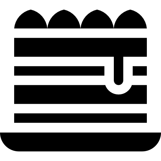 tiramisu Basic Straight Filled icon