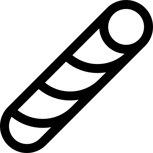 bastoncini di caramelle Basic Straight Lineal icona