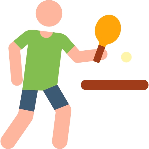 ping pong Pictograms Colour icona