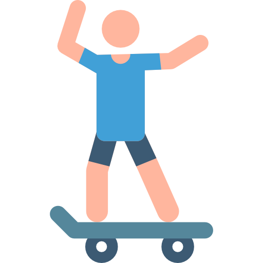 スケートボード Pictograms Colour icon