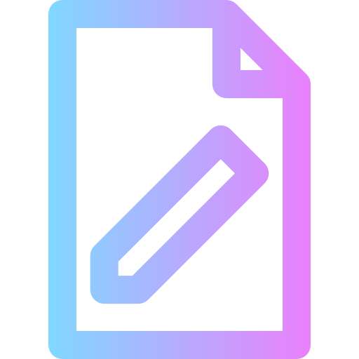 Write Super Basic Rounded Gradient icon