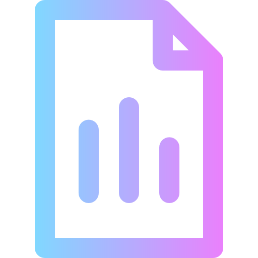 statistieken Super Basic Rounded Gradient icoon