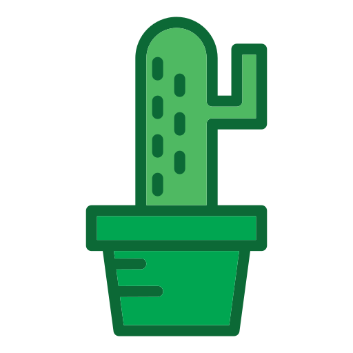 cactus Generic color lineal-color icoon