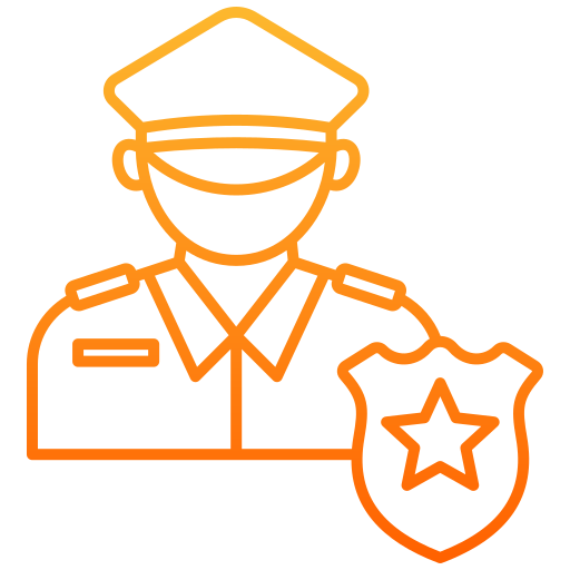 경찰 Generic gradient outline icon