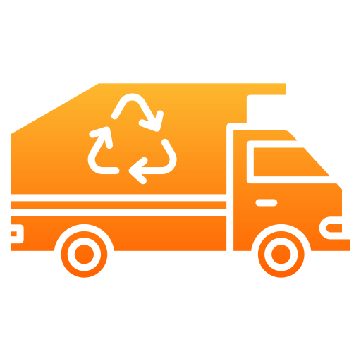 camion della spazzatura Generic gradient fill icona