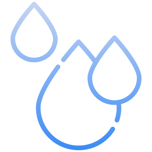 goccia d'acqua Generic gradient outline icona