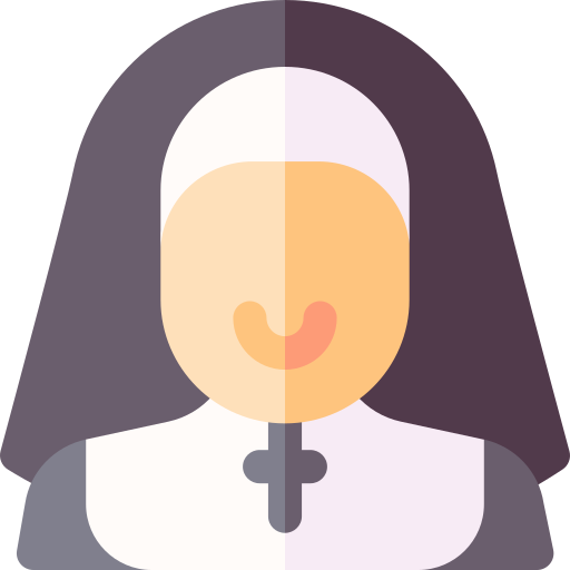 Nun Basic Rounded Flat icon