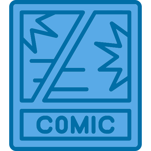 コミックブック Generic color lineal-color icon