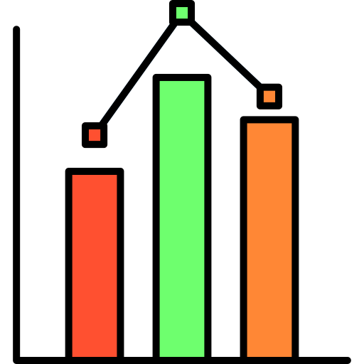statistiques Generic color lineal-color Icône