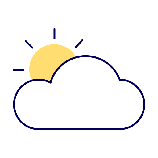 Cloudy day Generic color fill icon