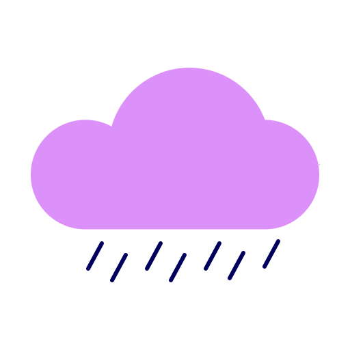 jour de pluie Generic color fill Icône