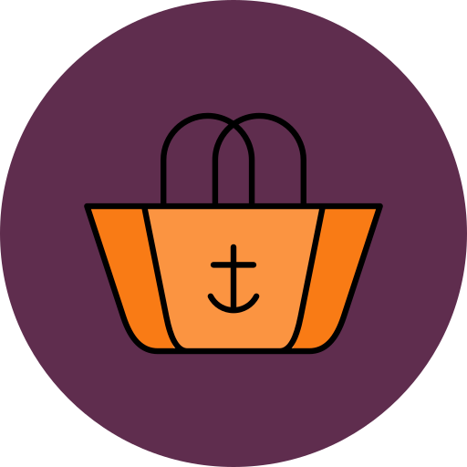 Beach bag Generic color lineal-color icon