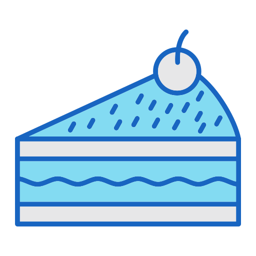 Кусочек торта Generic color lineal-color иконка