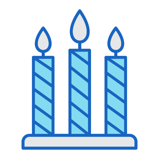 Свеча на день рождения Generic color lineal-color иконка