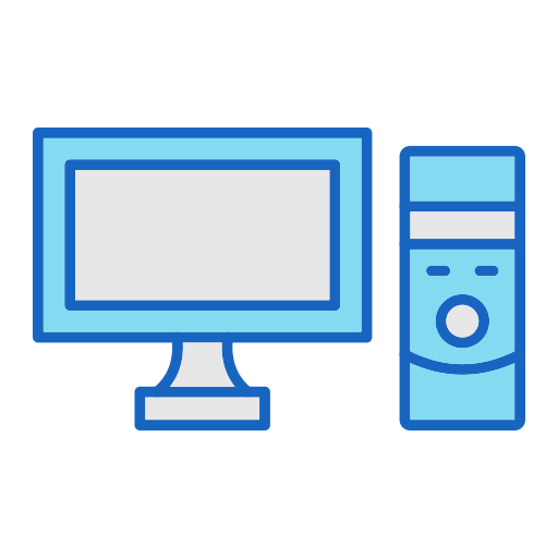 computer desktop Generic color lineal-color icon
