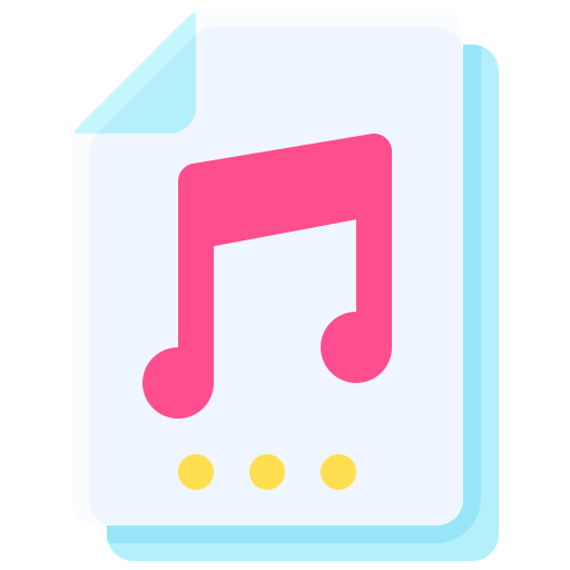 Audio file Generic color fill icon