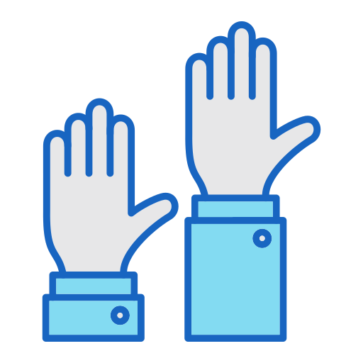 Raise hand Generic color lineal-color icon