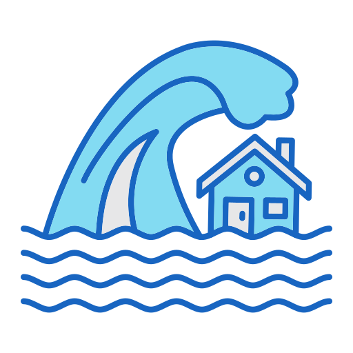 Tsunami Generic color lineal-color icon
