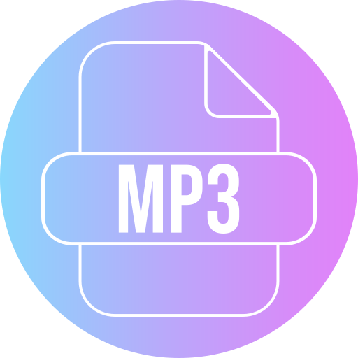 mp3 Generic gradient fill ikona