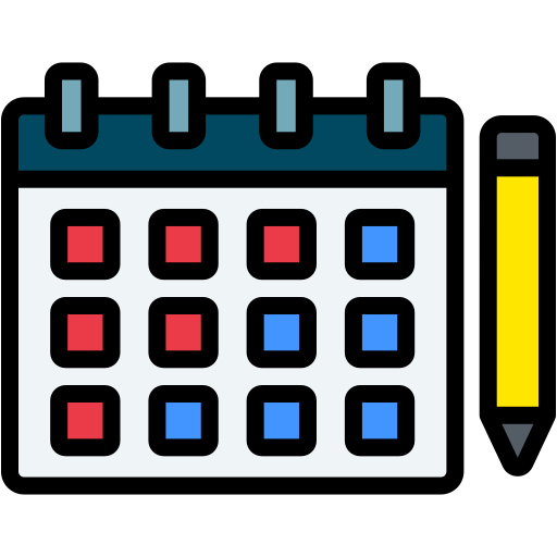 cronograma Generic color lineal-color Ícone